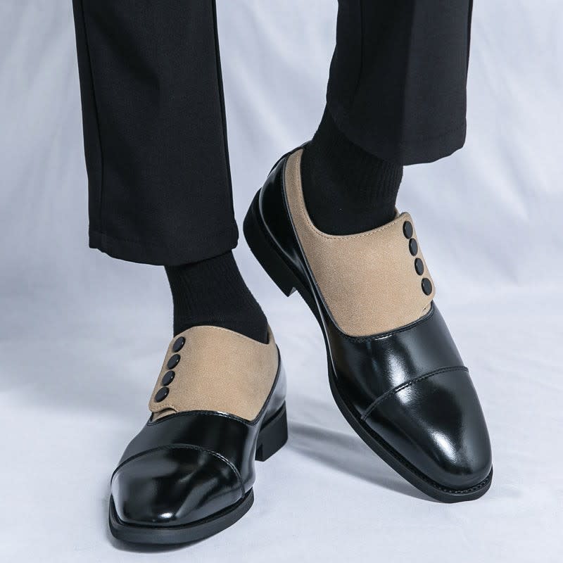 Men's Two Tone Leather Formal Shoes | Ainsley_17