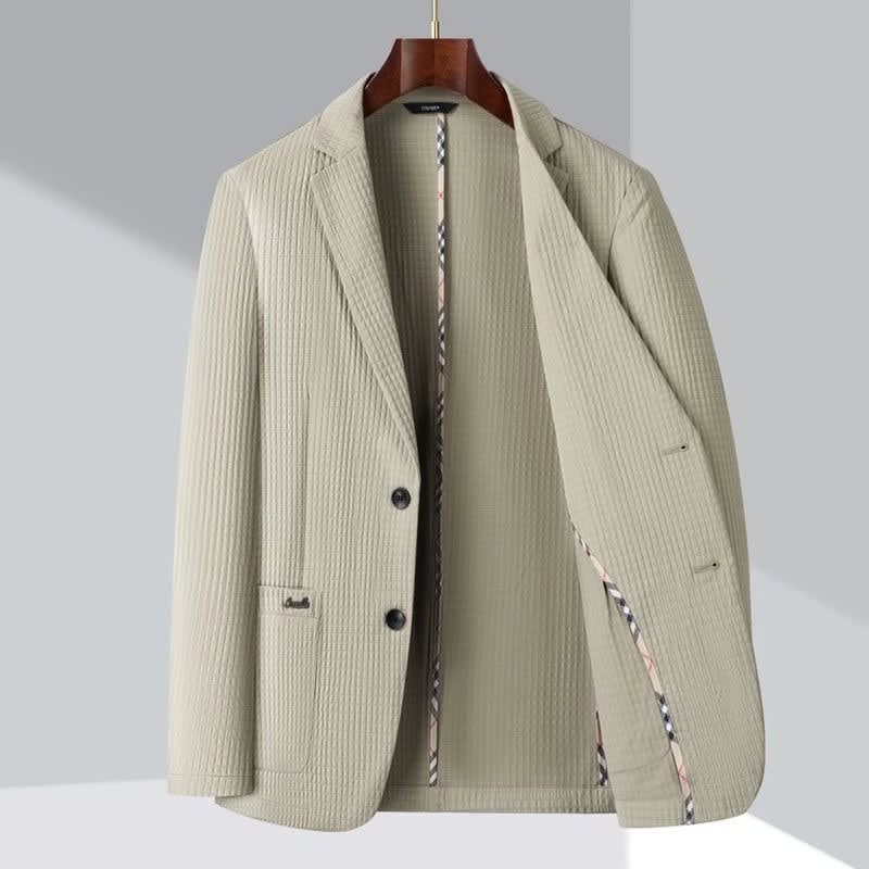 Men's Textured Single Breasted Blazer | Freddie_3