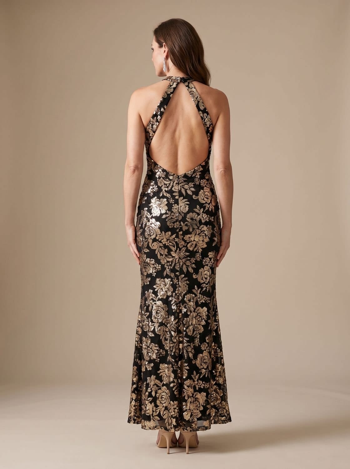 Women's Sequin Mermaid Christmas Party Maxi Dress | Morgan_6