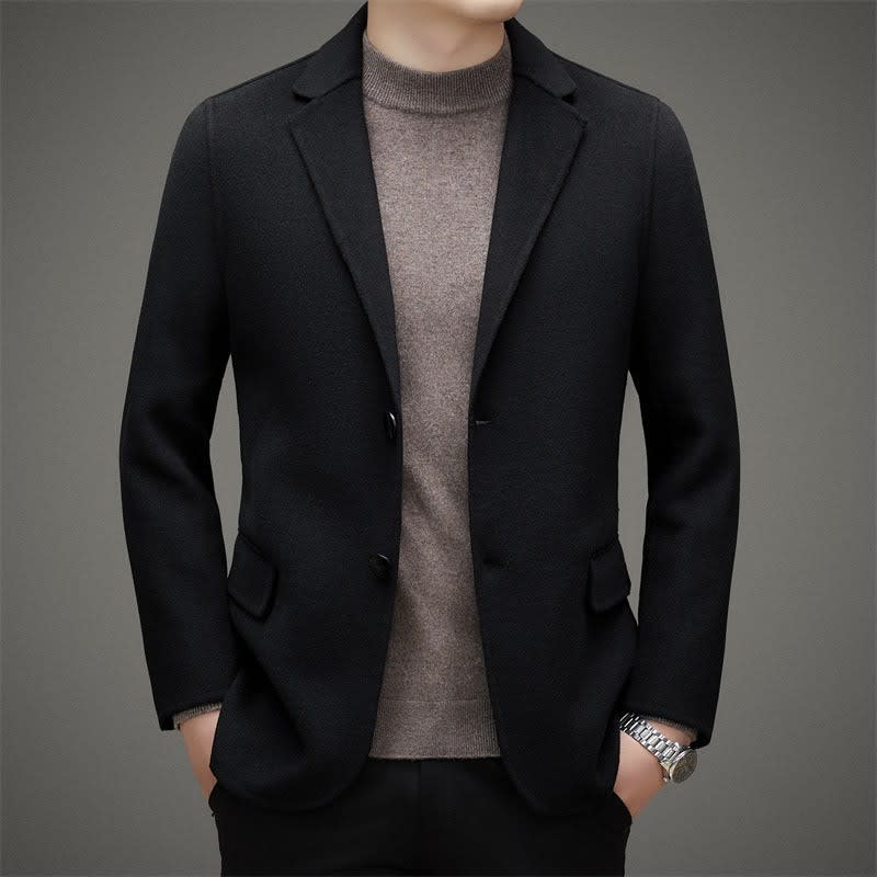 Men's Virgin Wool Overcoat with Removable Down Liner | Vaughn_8