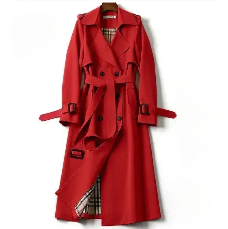 Women's Belted Double Breasted Trench Coat | Siwan_2