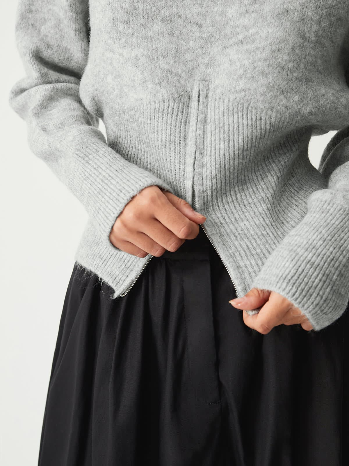 Women's Zip Hem Knit Jumper | Clemency_6