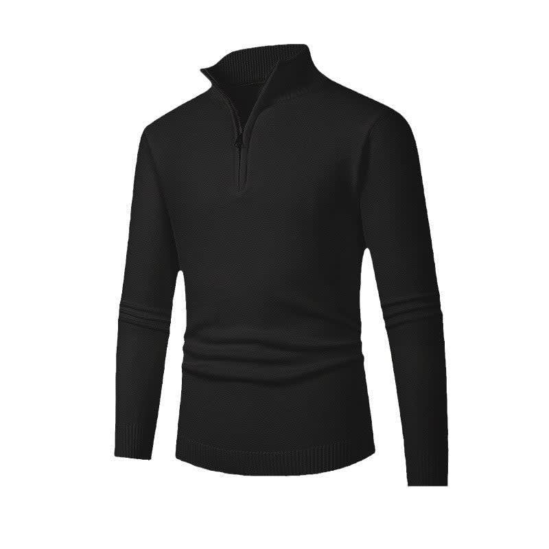 Men's Slim Fit Quarter Zip Jumper | Silas_5