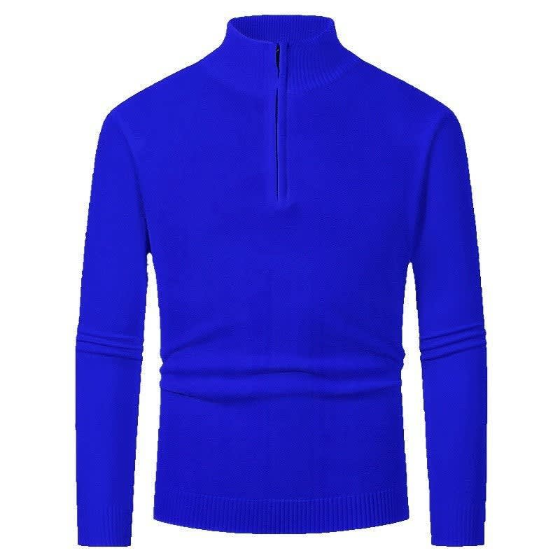 Men's Slim Fit Quarter Zip Jumper | Silas_7