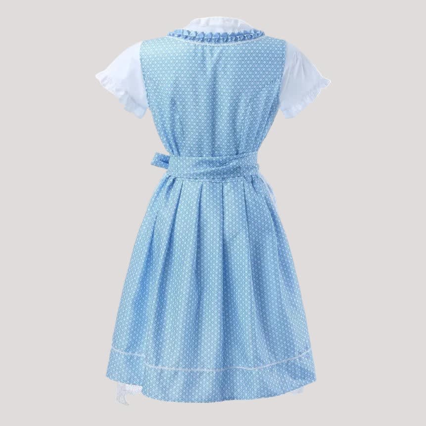 Women's Floral Dirndl Dress with Lace Apron | Lark_4