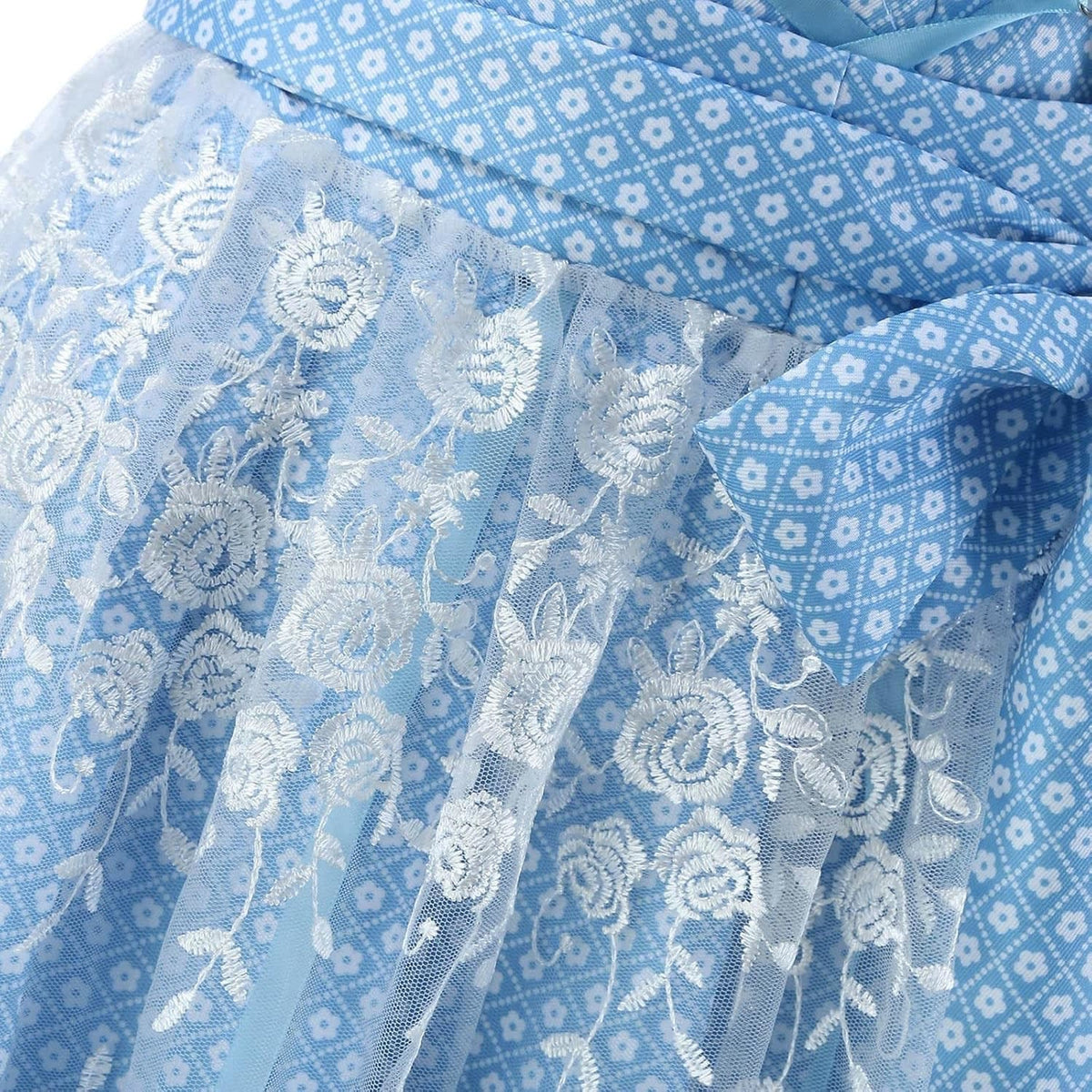 Women's Floral Dirndl Dress with Lace Apron | Lark_5