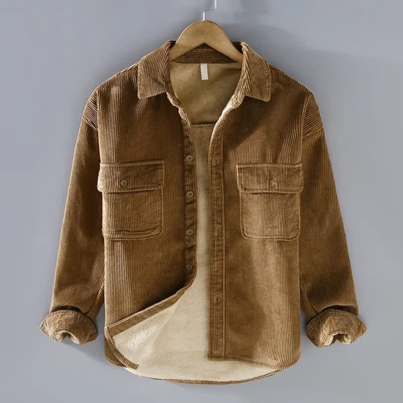 Men's Fleece Lined Corduroy Shacket | Conor_1