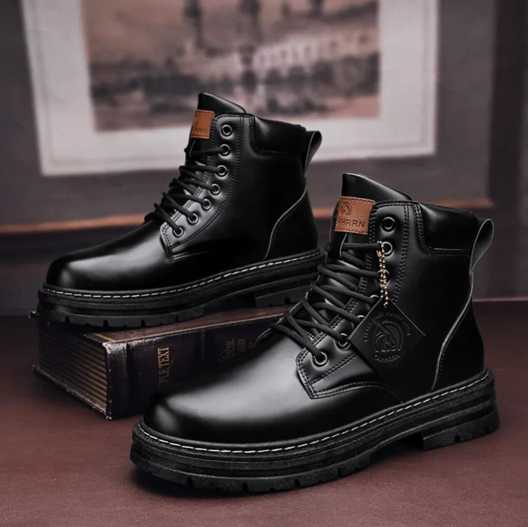 Men's Lace Up Chunky Sole Boots | Nathaniel_4