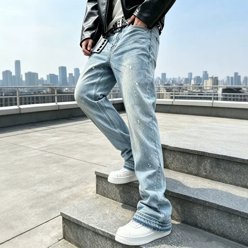 Men's Distressed Flared Jeans | Samuel_1
