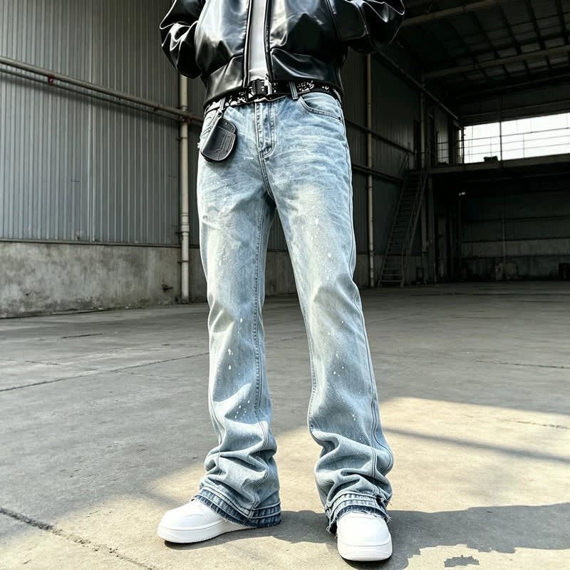 Men's Distressed Flared Jeans | Samuel_2