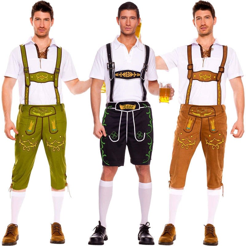 Men's Oktoberfest Lederhosen and Shirt Set | Joss_1