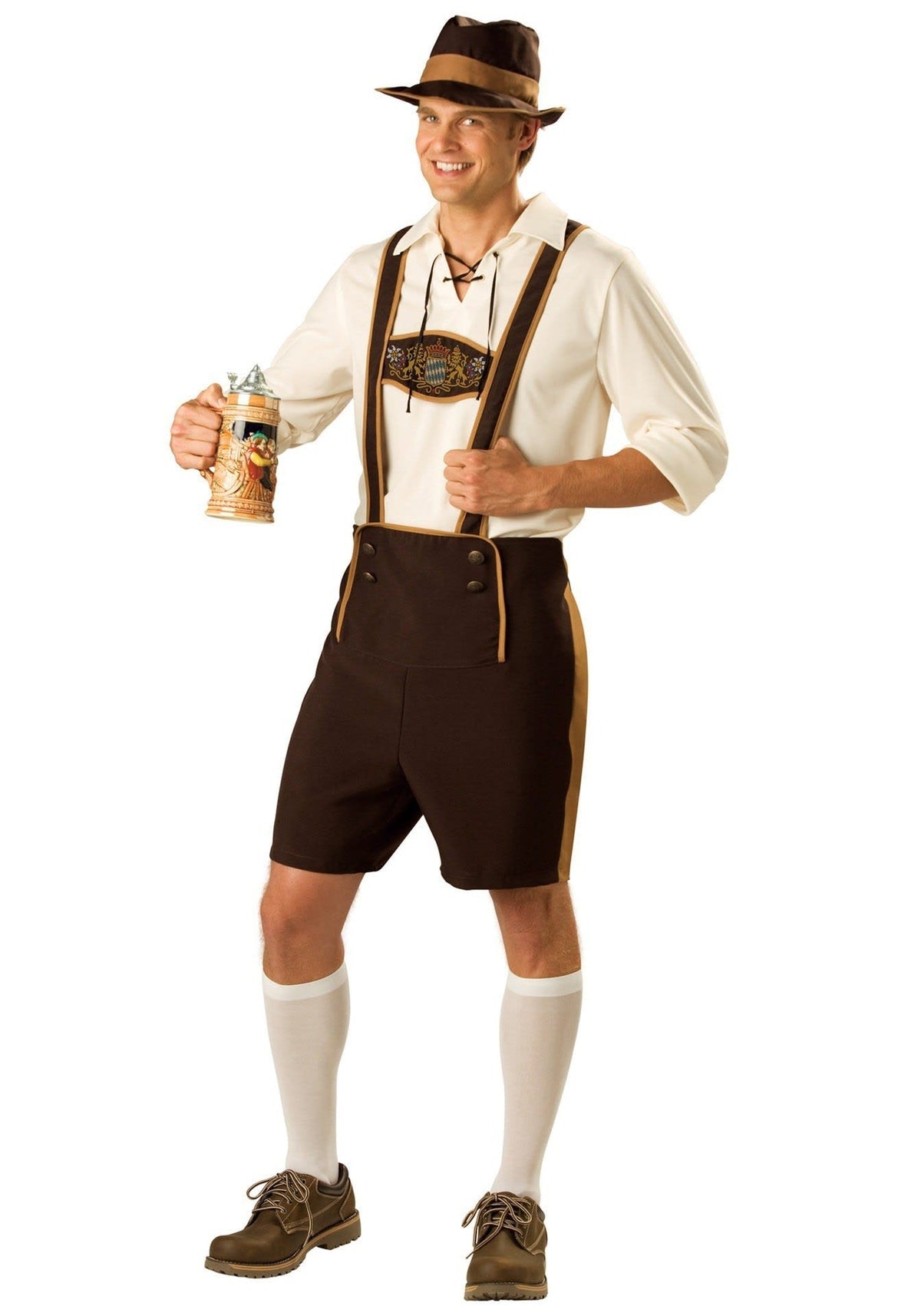 Men's Oktoberfest Lederhosen and Shirt Set | Joss_10