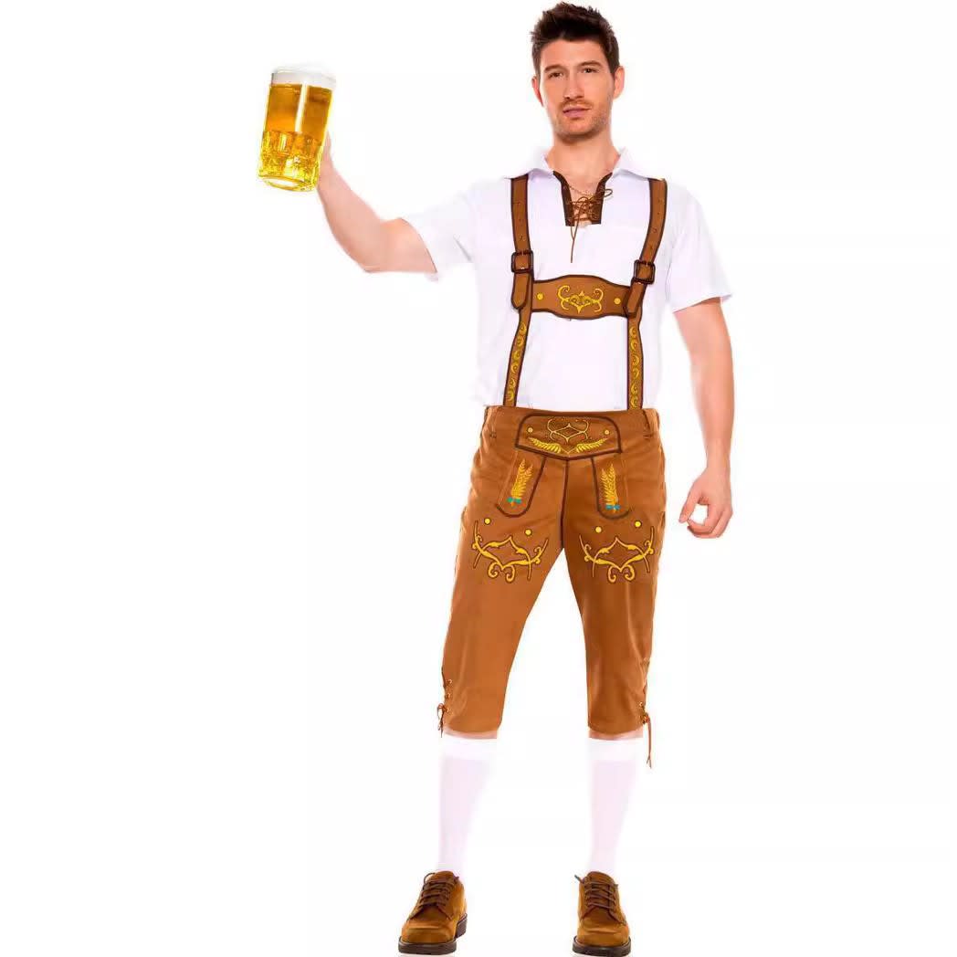 Men's Oktoberfest Lederhosen and Shirt Set | Joss_2