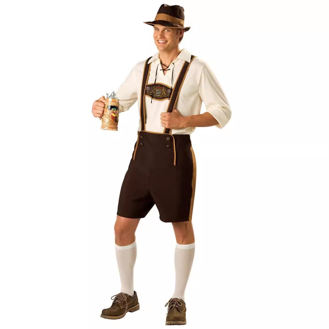 Men's Oktoberfest Lederhosen and Shirt Set | Joss_3
