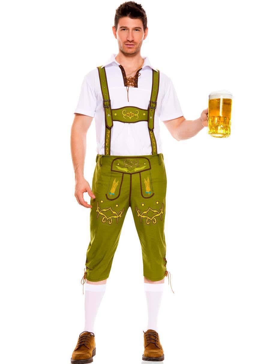 Men's Oktoberfest Lederhosen and Shirt Set | Joss_6