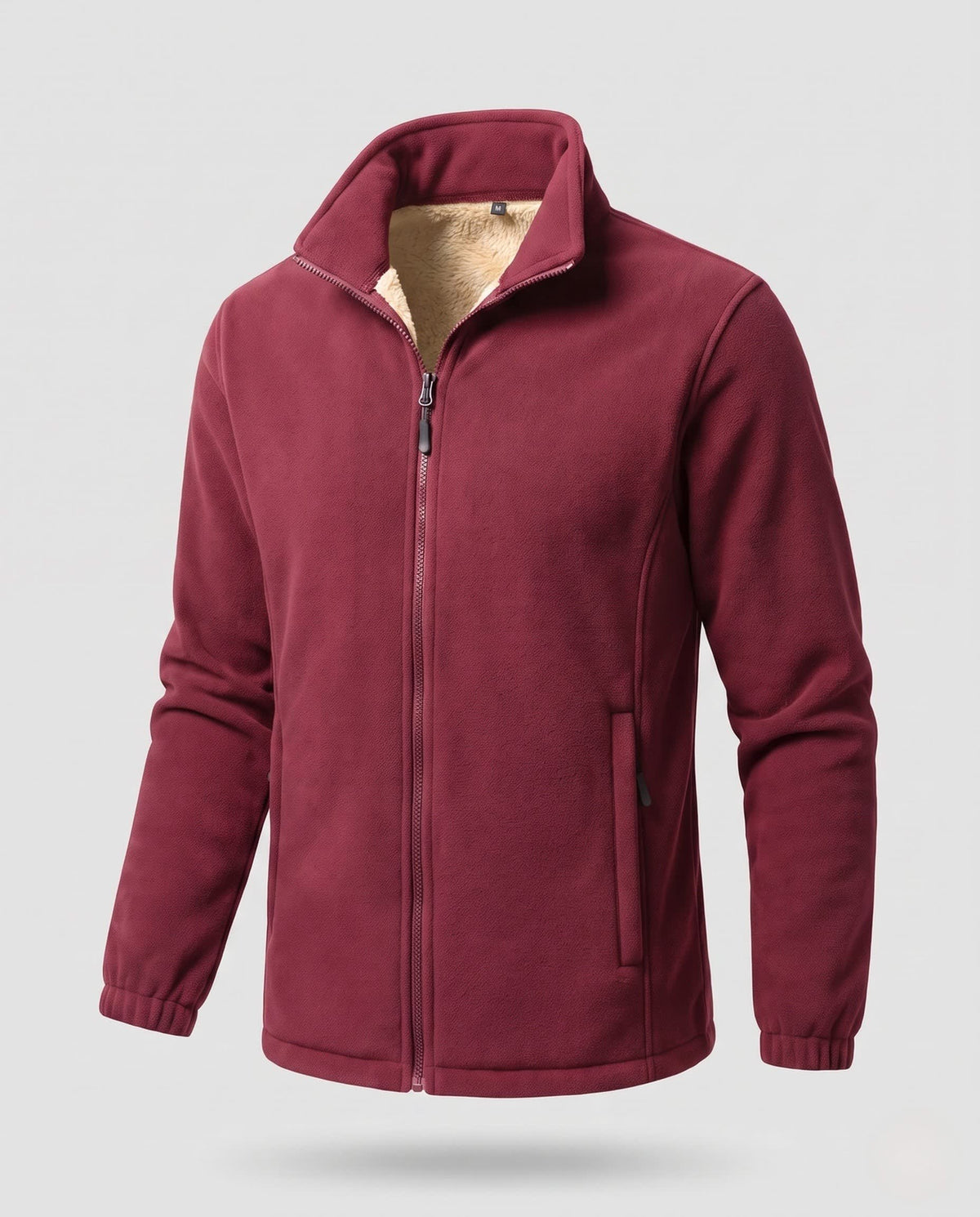Men's Contrast Trim Sherpa Fleece Jacket | Joel_7