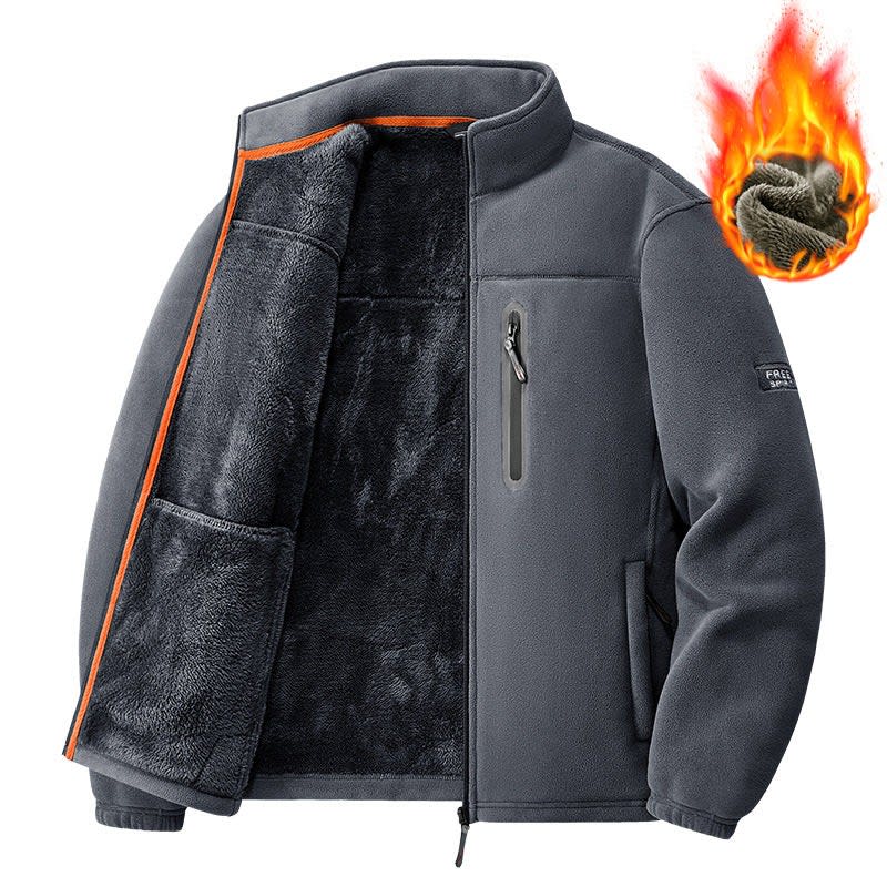 Men's Windproof Sherpa Fleece Jacket | Joshua_4