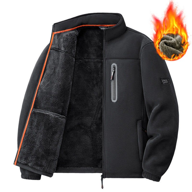 Men's Windproof Sherpa Fleece Jacket | Joshua_5