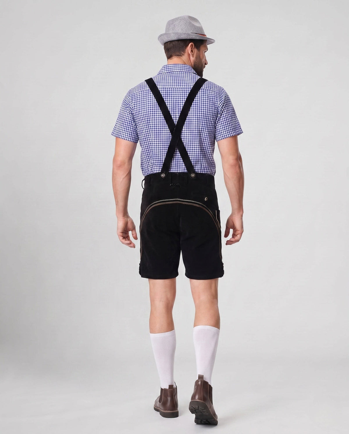 Men's Suede Oktoberfest Lederhosen | Albert_3