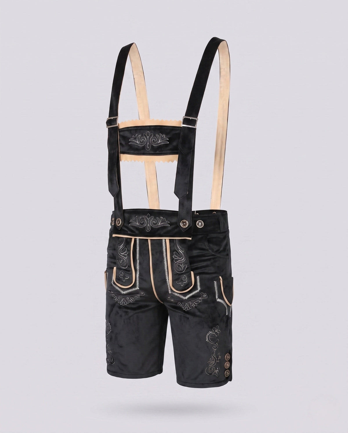 Men's Knee Length Embroidered Lederhosen | Morris_6