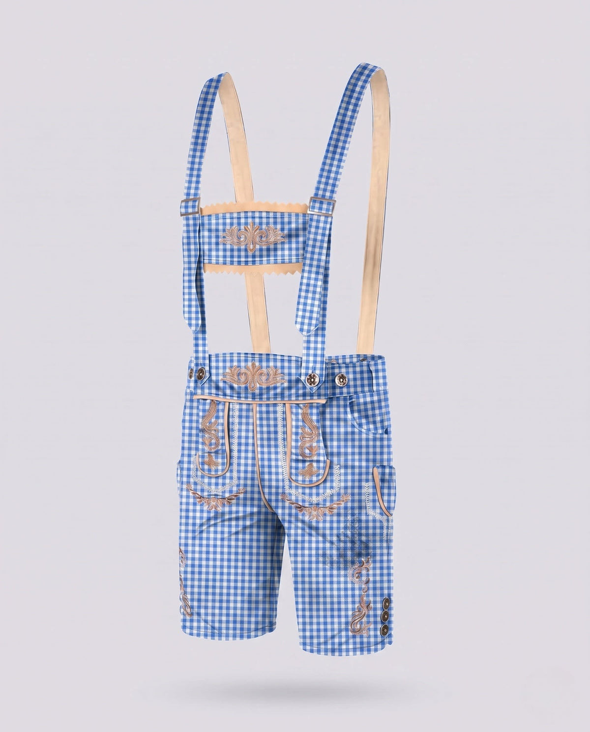 Men's Knee Length Embroidered Lederhosen | Morris_7