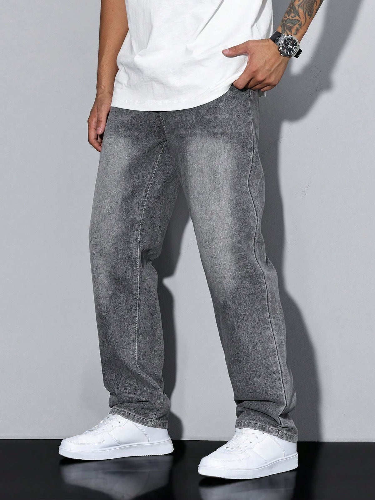 Men's Regular Fit Straight Leg Jeans | Ronald_10