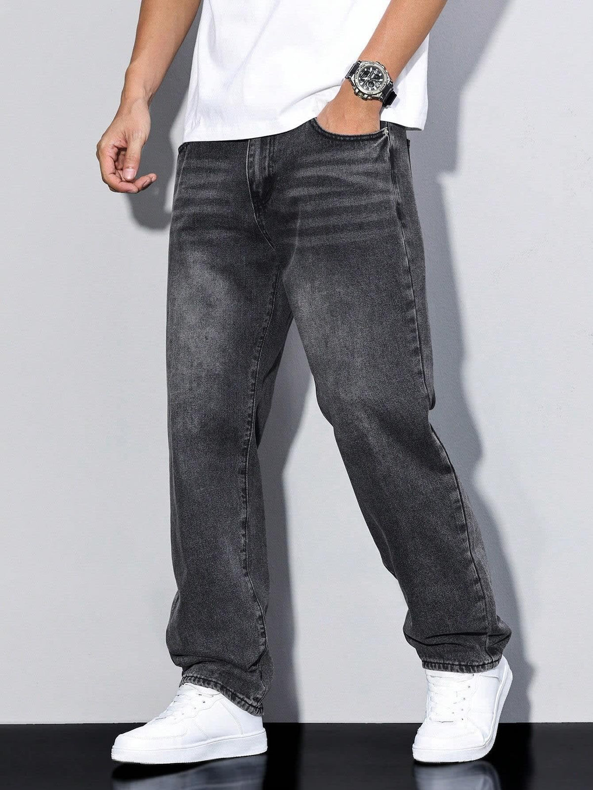 Men's Regular Fit Straight Leg Jeans | Ronald_11
