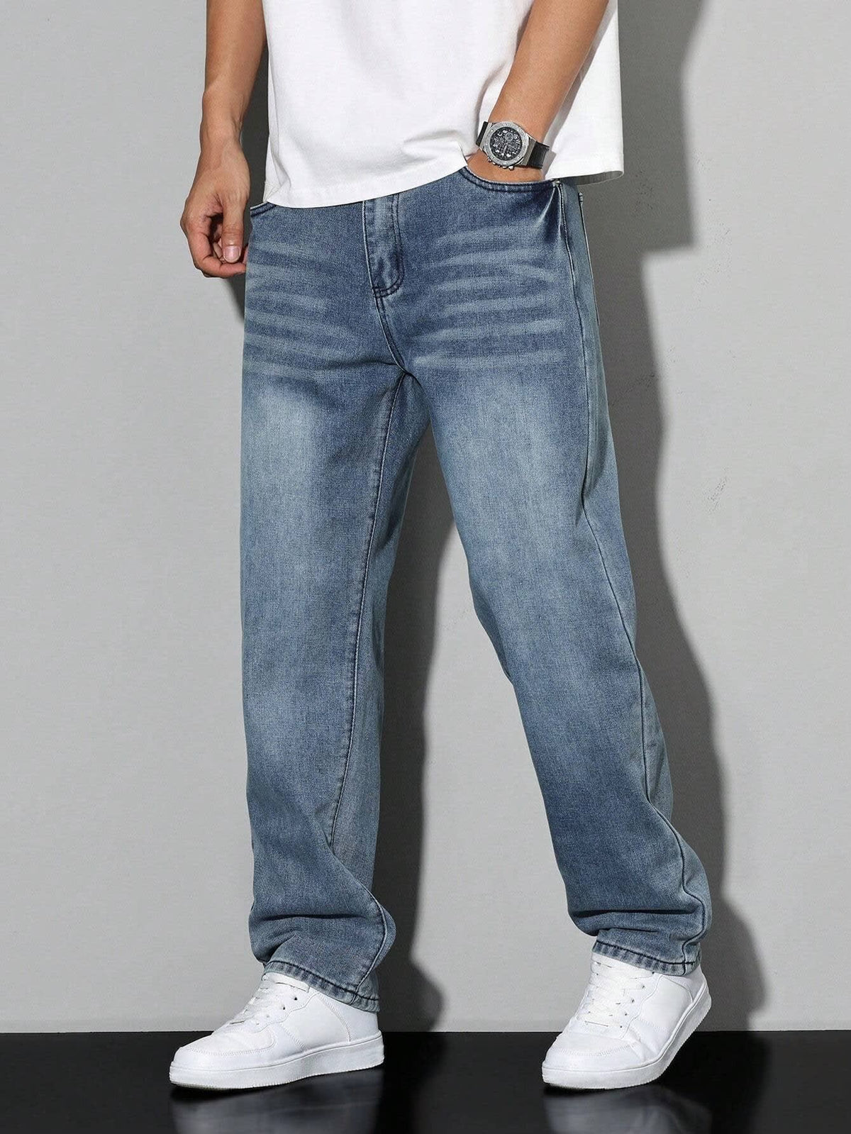 Men's Regular Fit Straight Leg Jeans | Ronald_14