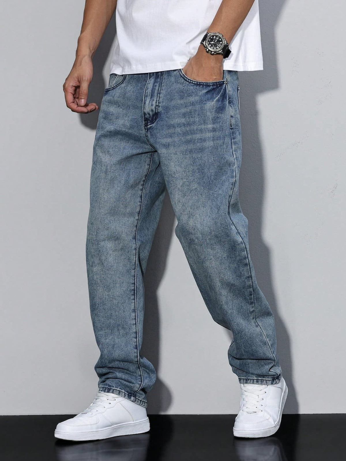 Men's Regular Fit Straight Leg Jeans | Ronald_2