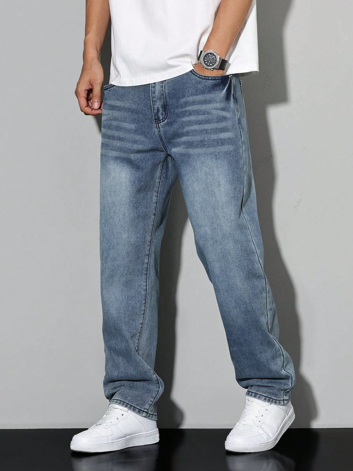 Men's Regular Fit Straight Leg Jeans | Ronald_3