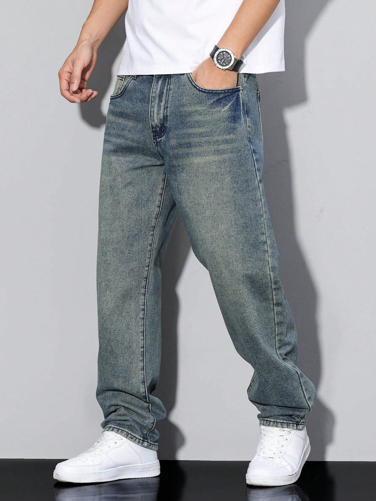 Men's Regular Fit Straight Leg Jeans | Ronald_5