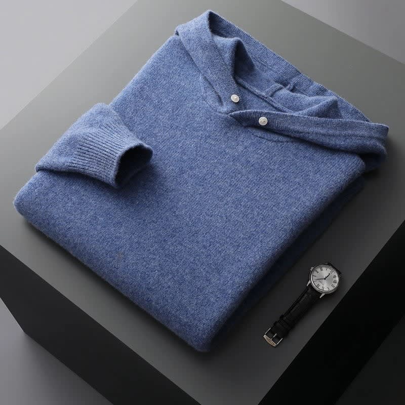 Men's Merino Wool Hooded Jumper | Henry_8