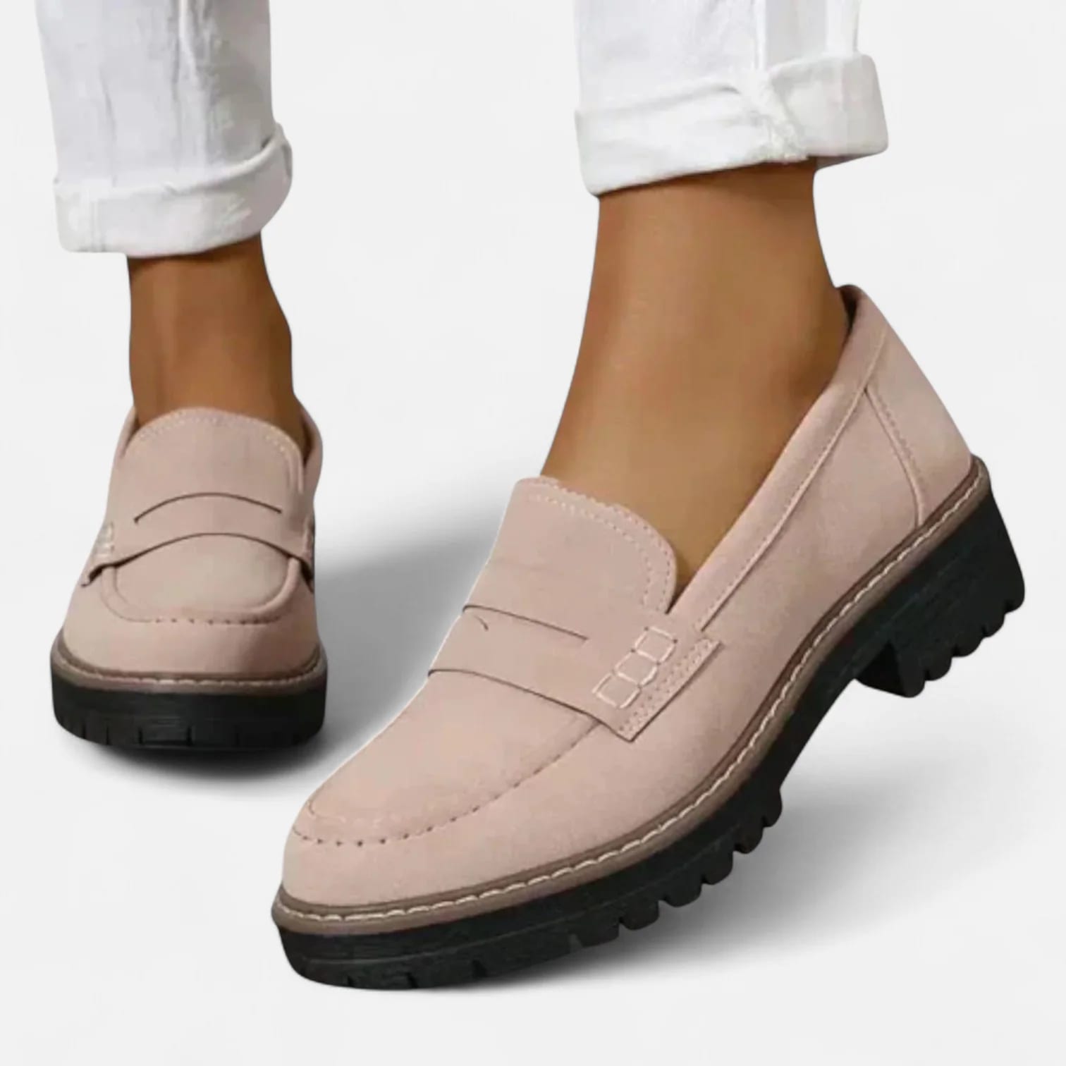 Women's Chunky Sole Penny Loafers | Thomasin_2