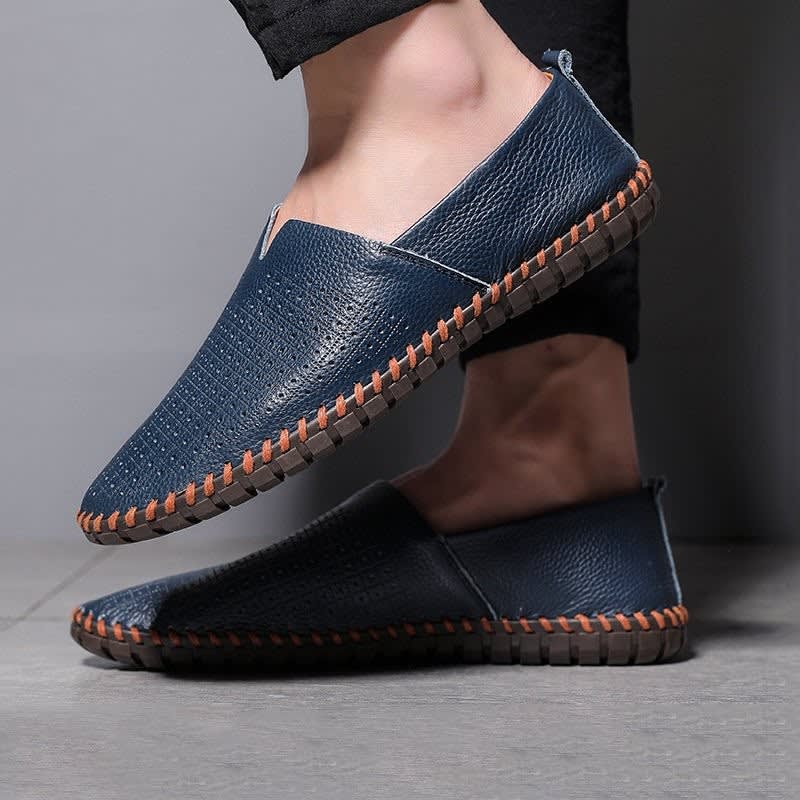 Men's Leather Slip-On Loafers | Iestyn_9