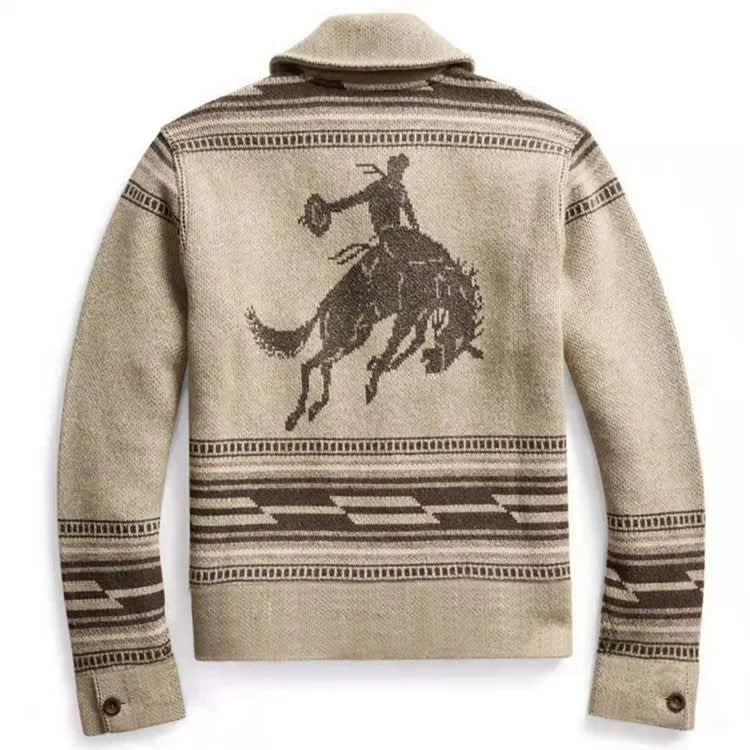 Men's Wool Blend Shawl Collar Cardigan | Finn_5