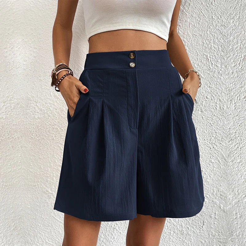 Women's Breathable Pleated Shorts | Adriana