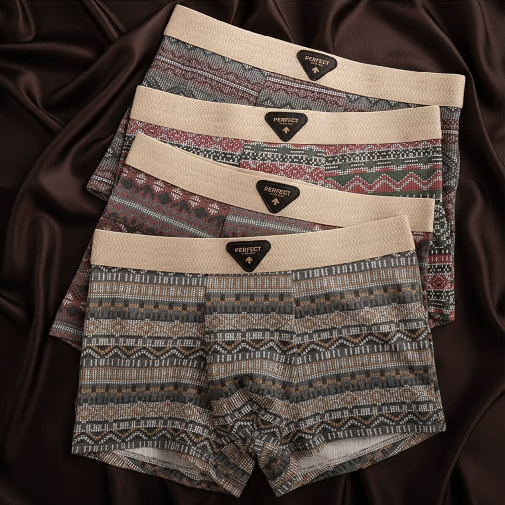 Men's Patterned Cotton Boxer Briefs | Bellamy_11