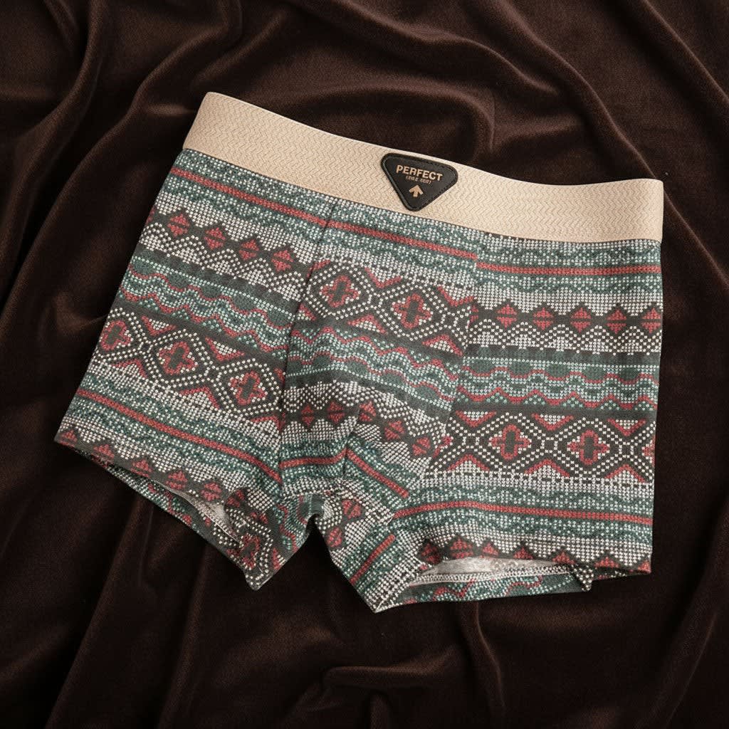 Men's Patterned Cotton Boxer Briefs | Bellamy_5