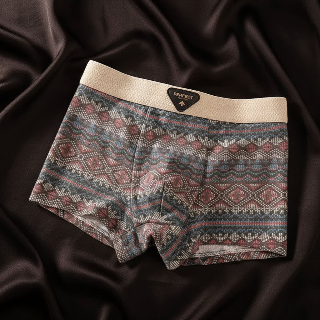 Men's Patterned Cotton Boxer Briefs | Bellamy_8