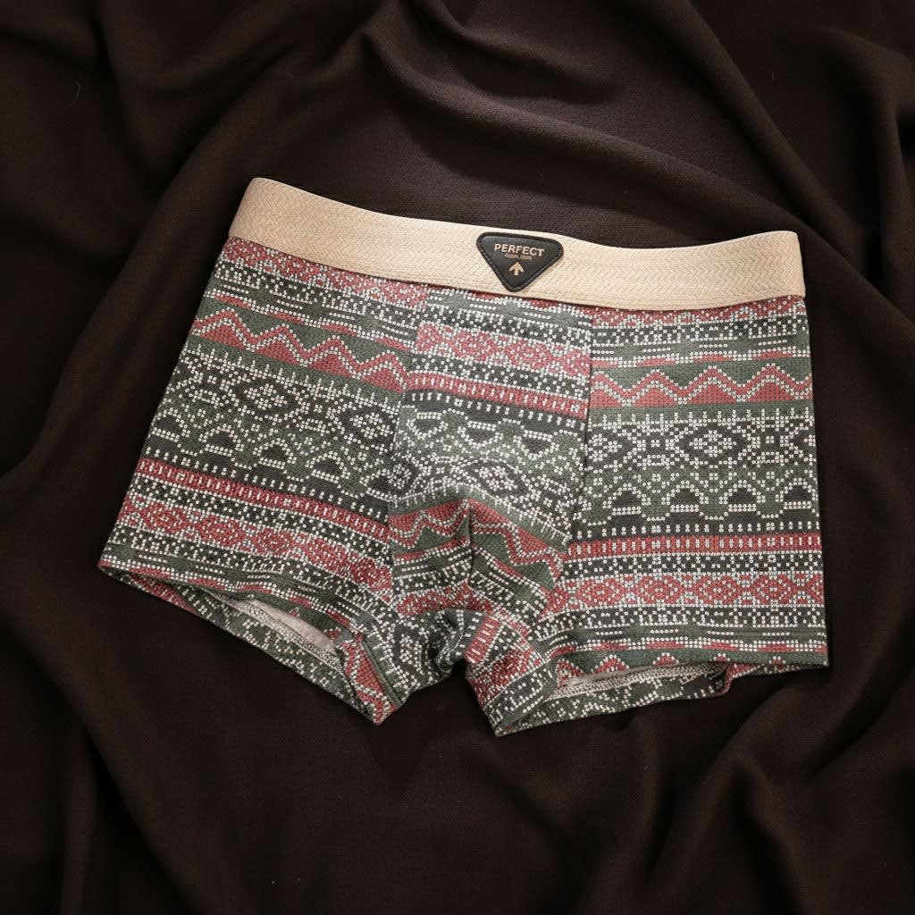 Men's Patterned Cotton Boxer Briefs | Bellamy_9