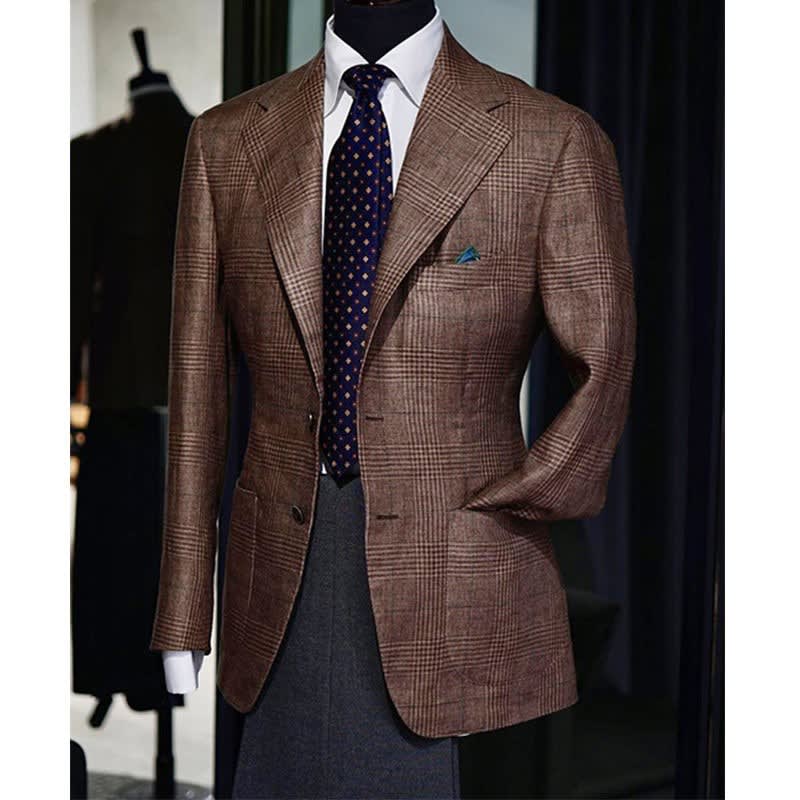 Men's Check Regular Fit Blazer | Horatio_1