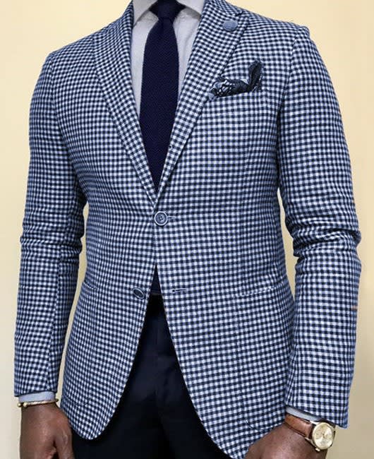 Men's Check Regular Fit Blazer | Horatio_2