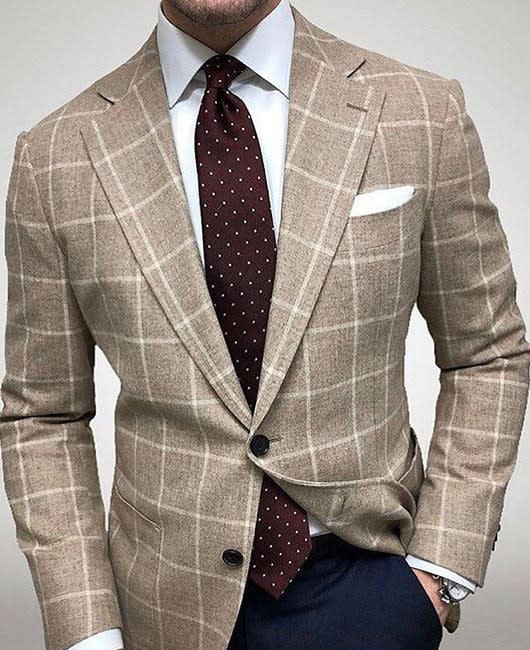 Men's Check Regular Fit Blazer | Horatio_7
