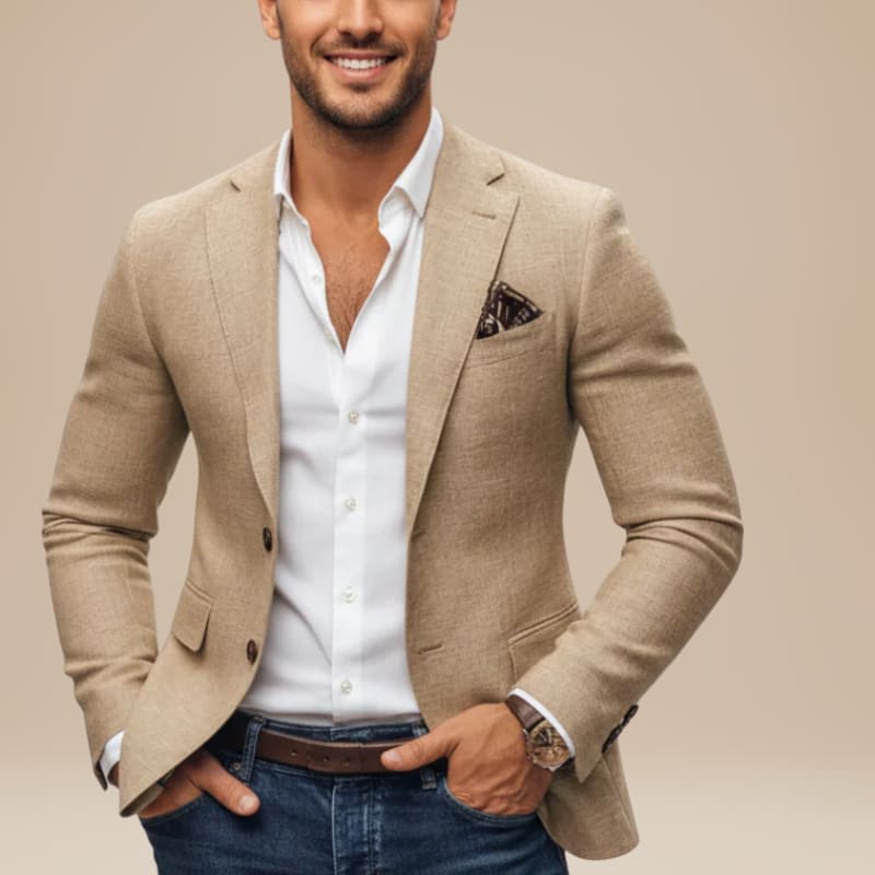Men's Slim Fit Single Breasted Blazer | Cuthbert_1