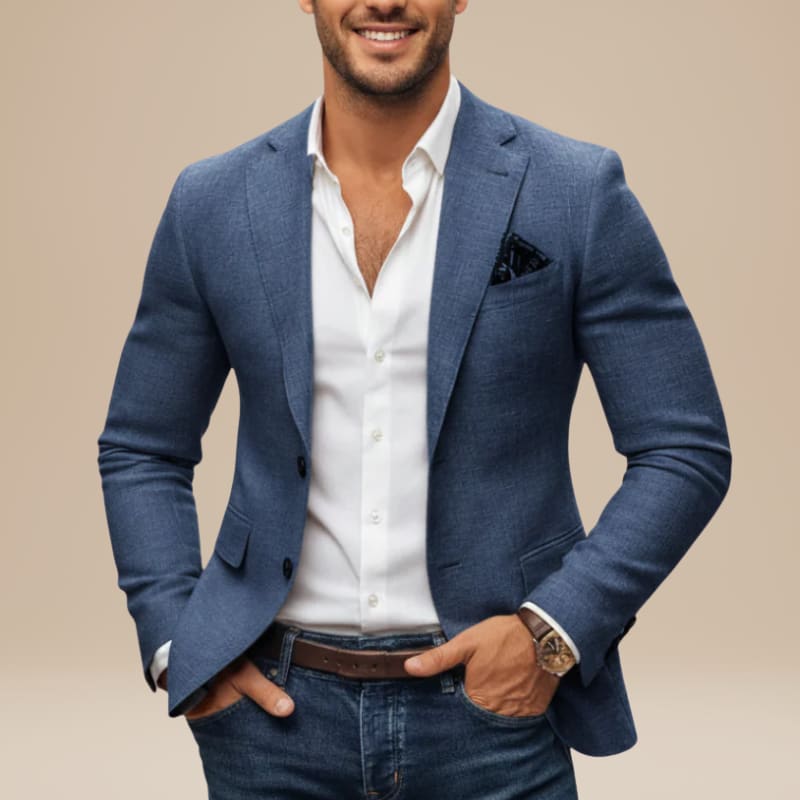 Men's Slim Fit Single Breasted Blazer | Cuthbert_2