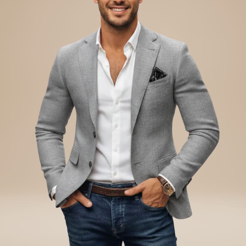 Men's Slim Fit Single Breasted Blazer | Cuthbert_3