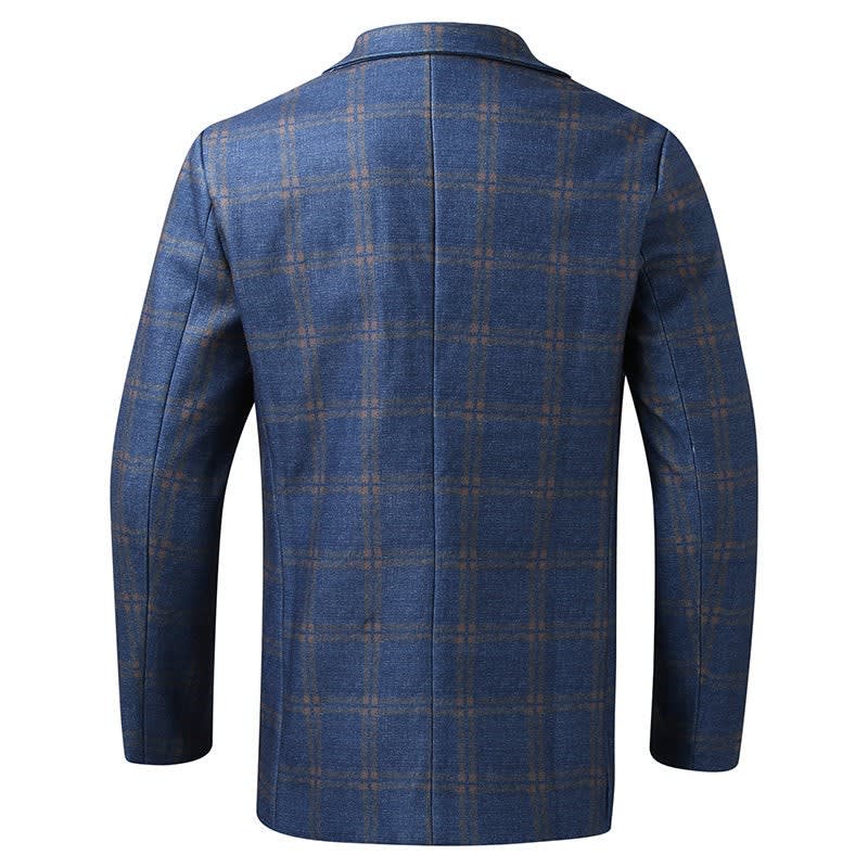 Men's Plaid Check Blazer | Inigo_6