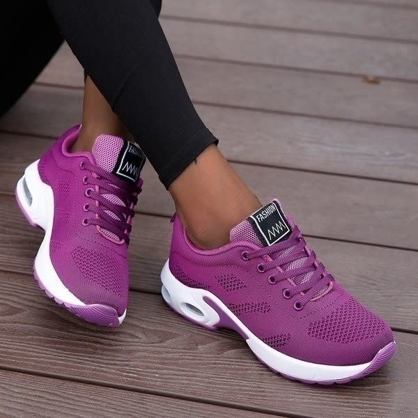Women's Knit Air Sole Orthopedic Trainers | Perdita_15