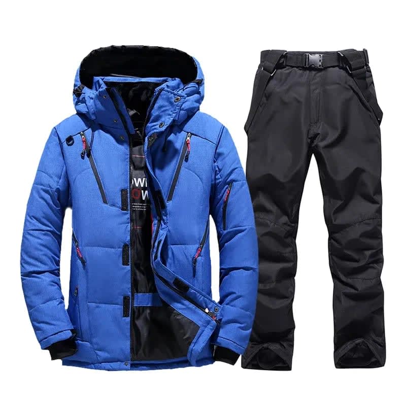 Men's Windproof Ski Outfit Down Jacket and Trousers | Bradley_1
