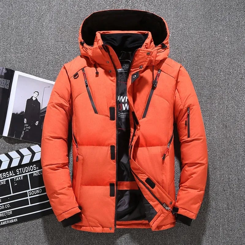 Men's Windproof Ski Outfit Down Jacket and Trousers | Bradley_7